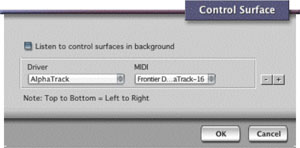Digital Performer Configuration
